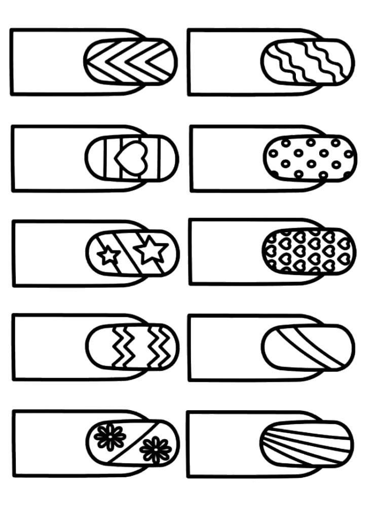 Как рисовать вензеля пошагово на ногтях для начинающих (66 фото)
