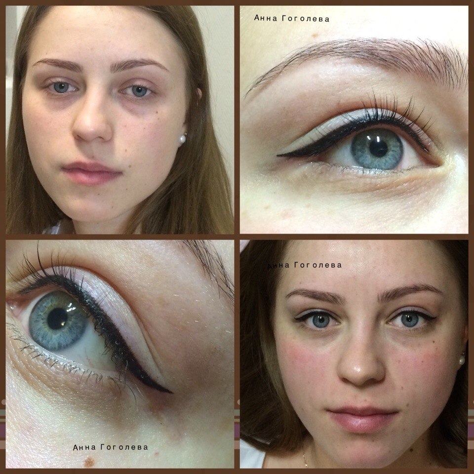Перманентный макияж (татуаж) век: отзывы, 30+ фото до и после