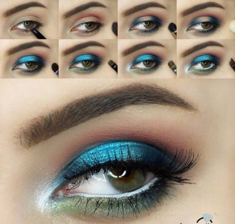 Красивый макияж для карих, голубых, зеленых, серых глаз