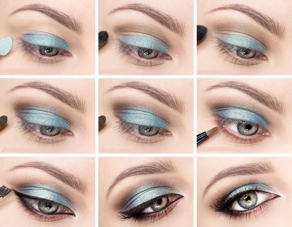 Голубой макияж для ваших глаз (50 фото)