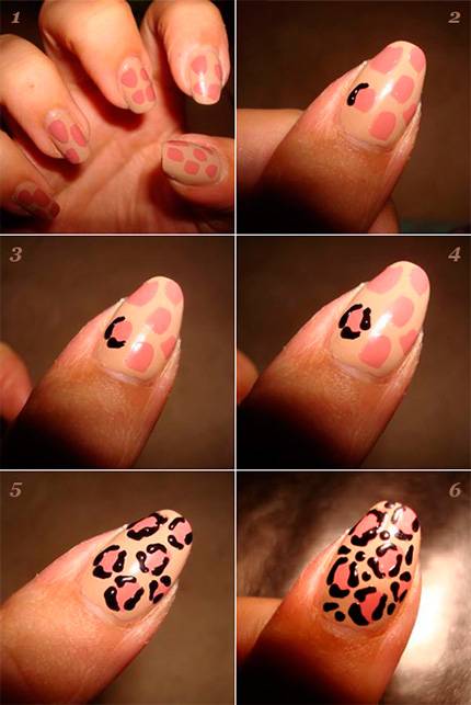 Леопард на ногтях: как правильно сделать рисунок?