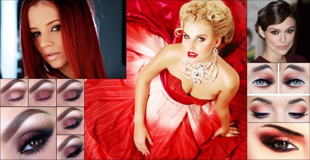 Вечерний макияж под красное платье: лучшие варианты с фото