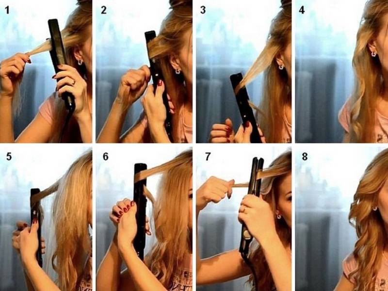 Как сделать кудри при помощи утюжка для волос