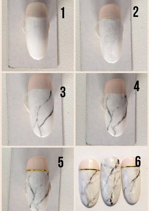 Как делать мраморный маникюр дома: все способы | ногти и макияж