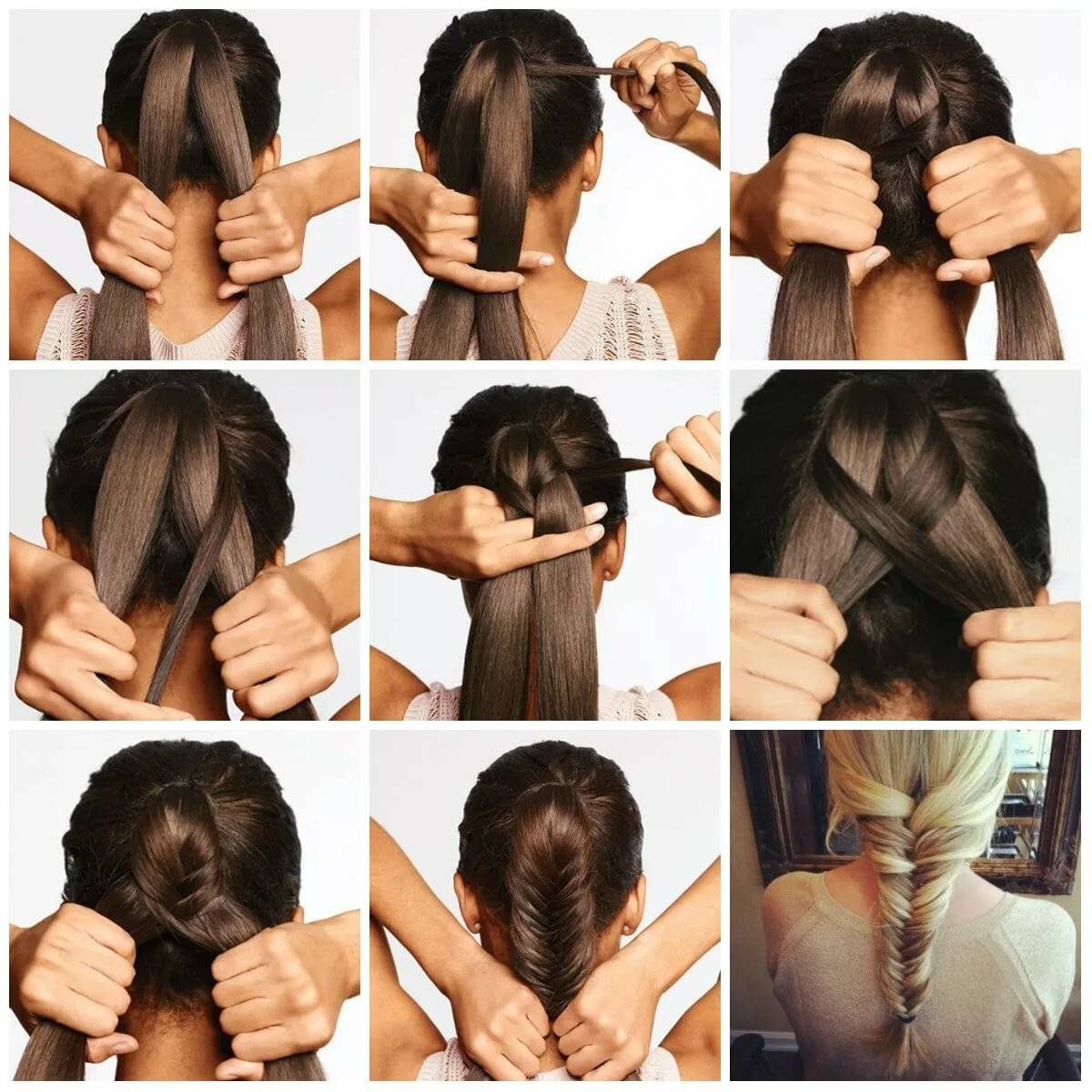 Как научиться плести косы самой себе на короткие волосы для начинающих