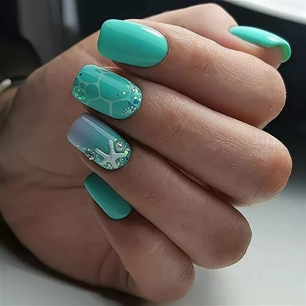 Дизайн ногтей бирюза. Бирюзовые ногти. Маникюр цвет бирюза. Маникюр цвет морской волны. Березовый цвет ногтей.