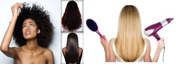 Выпрямление волос в домашних условиях: утюжком, плойкой, феном с расчёской, желатином, подручными средствами
