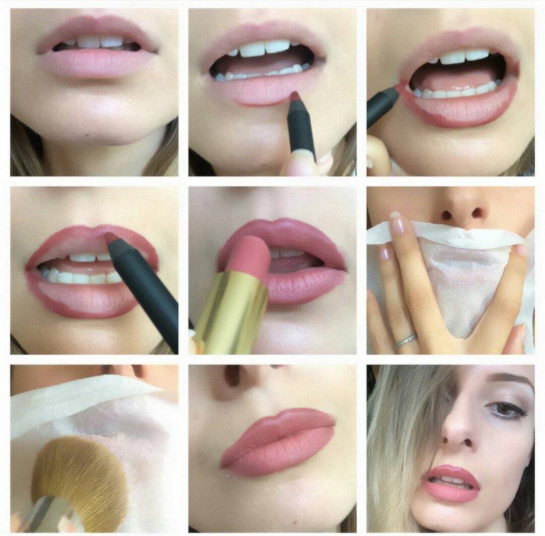 Как правильно и красиво накрасить губы и наносить помаду?