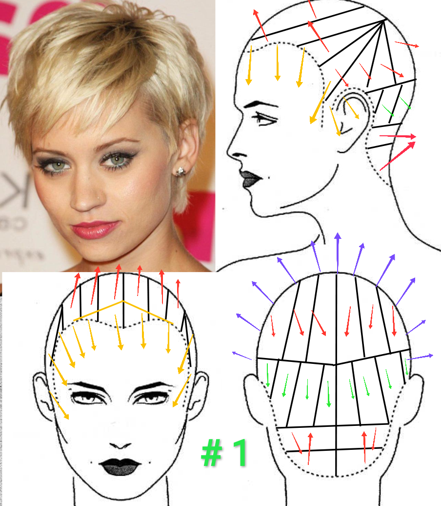 Как стричь женскую короткую. Стрижка Пикси технология стрижки. Стрижка Боб Гарсон на короткие волосы схема стрижки. Технология стрижки Боб Гарсон. Технология стрижки Гарсон схема.
