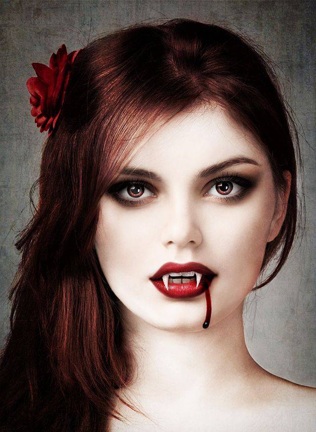 Прически и макияж для вампира
