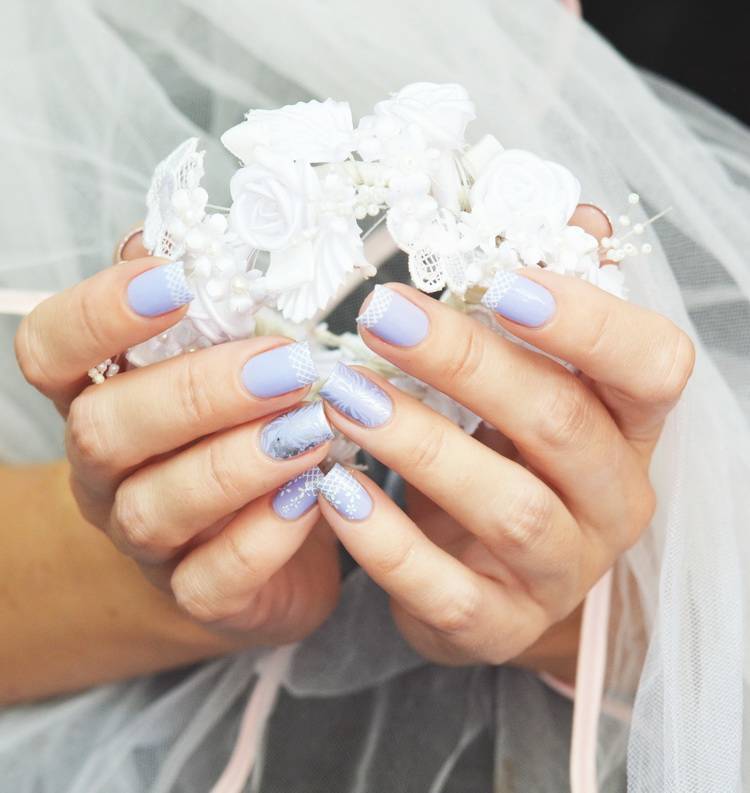 Свадебный маникюр 2021-2022: нежный и стильный дизайн ногтей невесты (120+ фото)