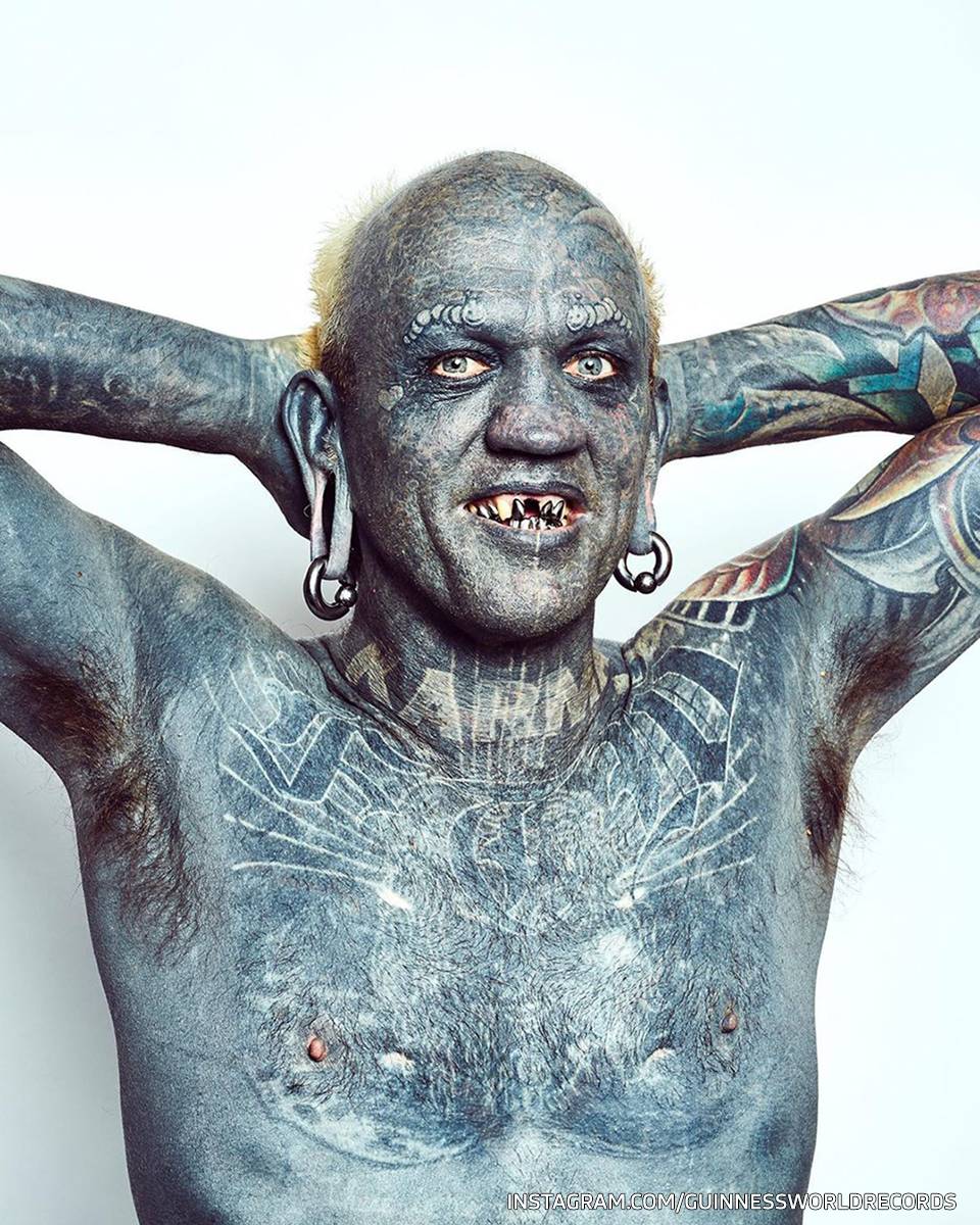 Лаки Даймонд Рич: 360% татуированного тела