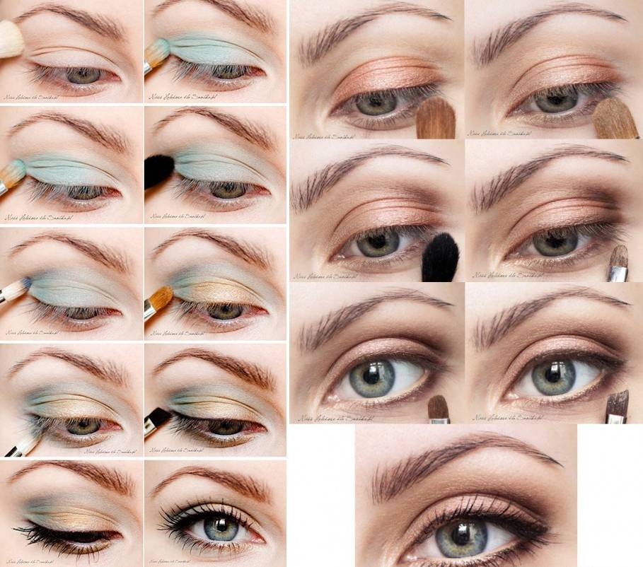 Дневной макияж, осваиваем технику для разного цвета глаз