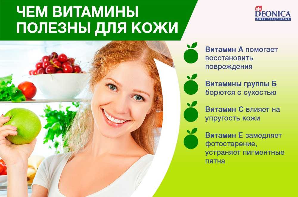 Витамины для кожи - какие необходимы и как влияют