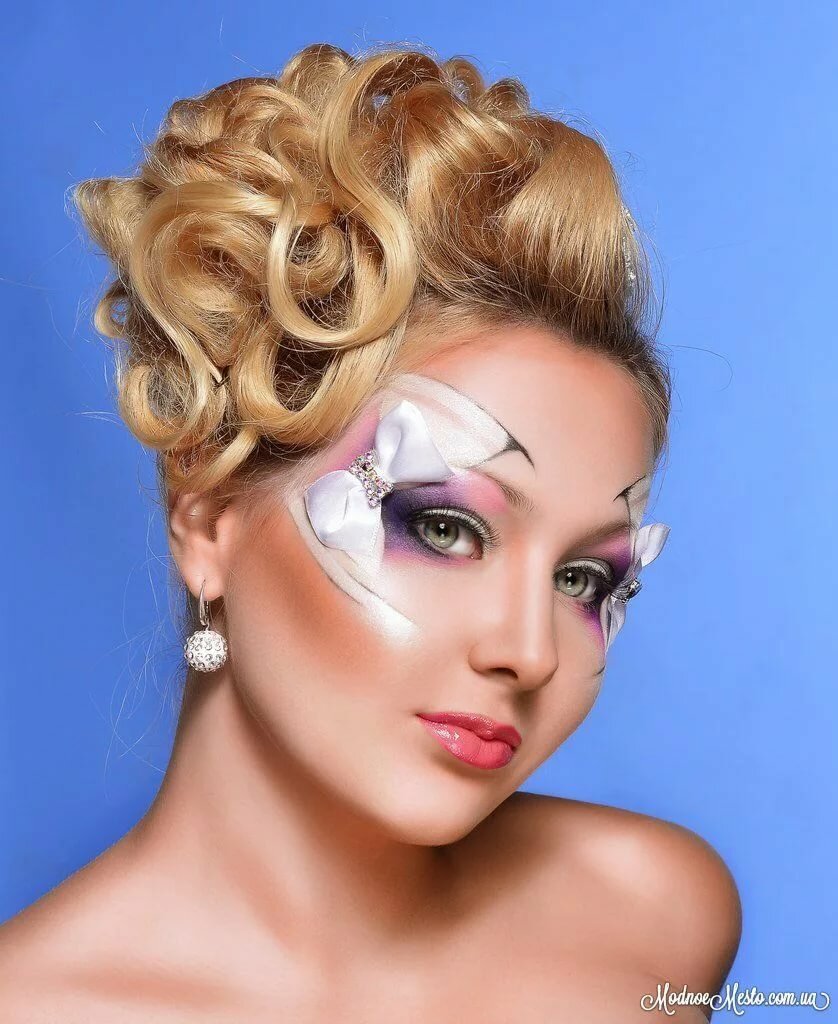 Фантазийный макияж, создание необычного, креативного, художественного make-up