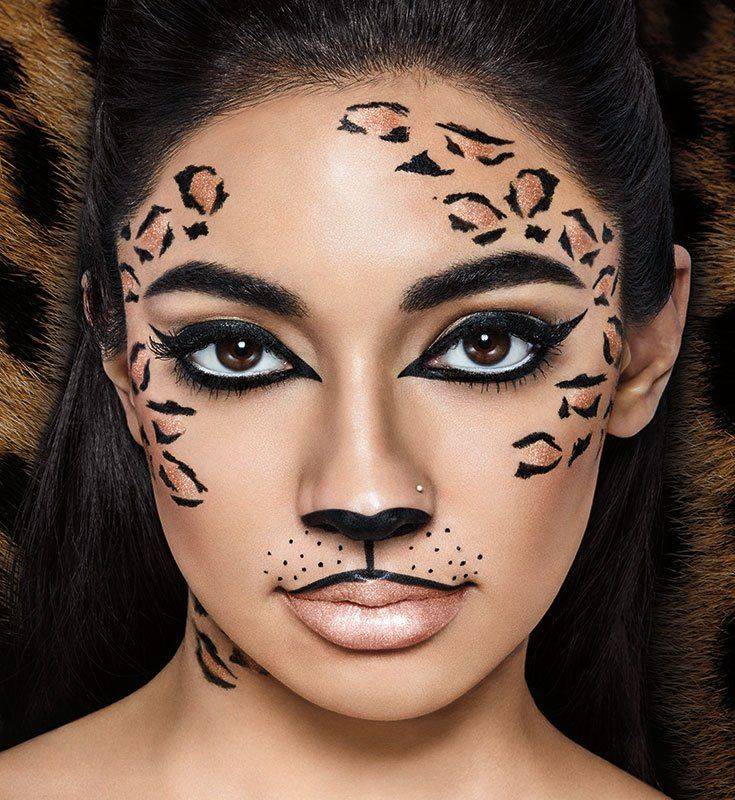 Правила создания леопардового макияжа и фото к ним