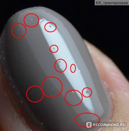 Почему пузырится лак на ногтях и как этого избежать