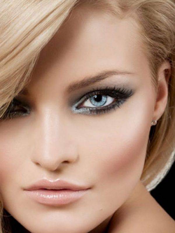 Макияж для серо-голубых глаз и русых волос на каждый день (пошаговое фото и видео). макияж для блондинок с серыми глазами