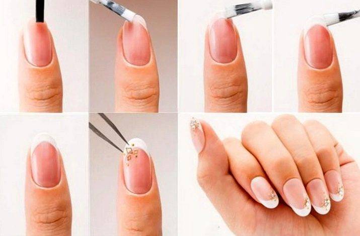 Идеи и техника нанесения французского маникюра на короткие ногти
