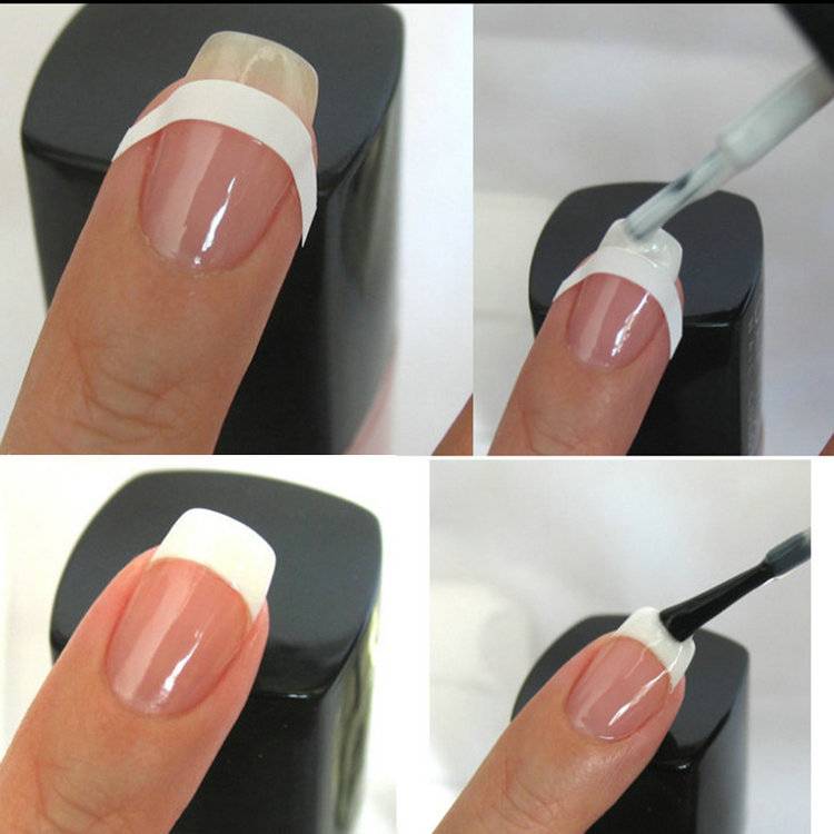 Технология и пошаговая инструкция наращивания ногтей френч с фото и видео