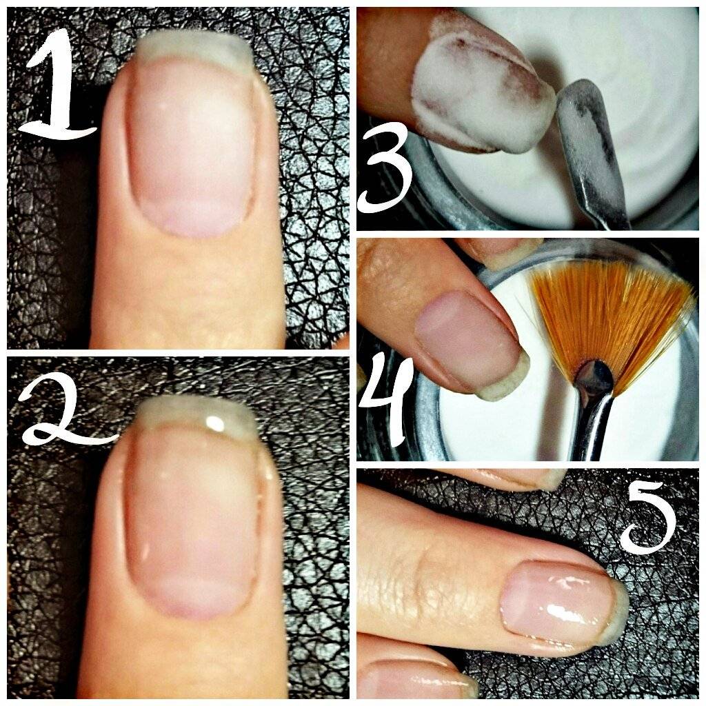 Укрепление ногтей акриловой пудрой под гель-лак: как наносить правильно