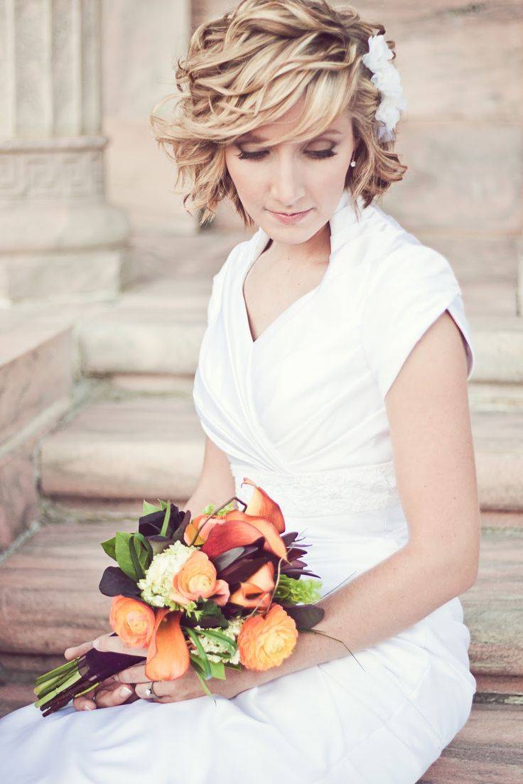 Свадебные прически на короткие волосы: фото, идеи и советы