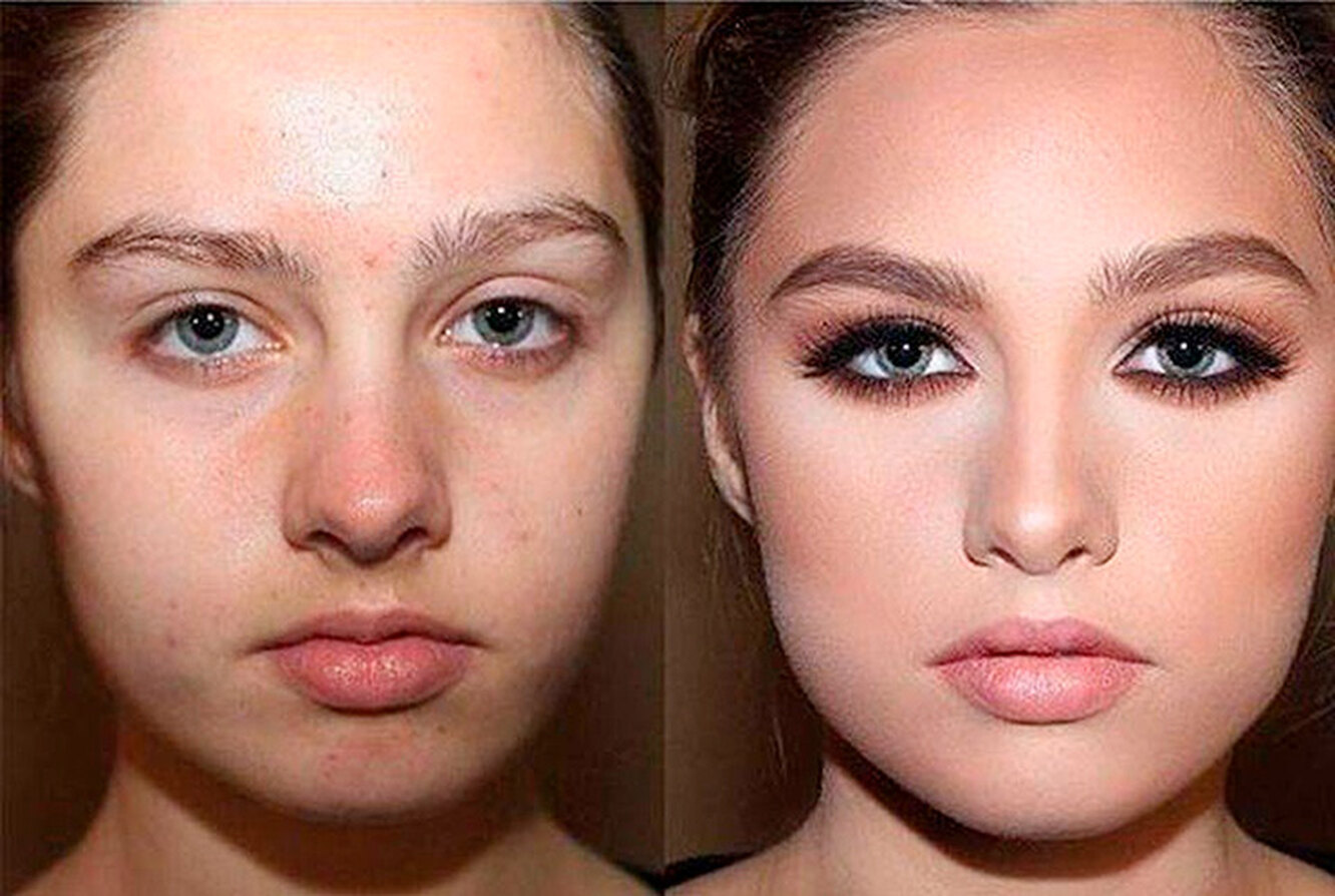 Коррекция носа с помощью косметических средств и макияжа