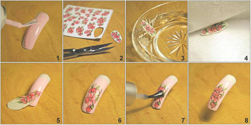 Как пользоваться наклейками для ногтей