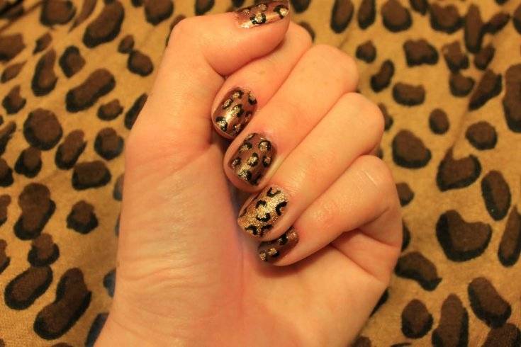 Леопардовый маникюр: как сделать дизайн ногтей под леопард, рисуем принт самостоятельно