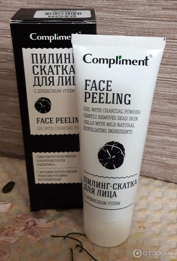 Пилинг-скатка Комплимент * Отзывы на Compliment с древесным углем