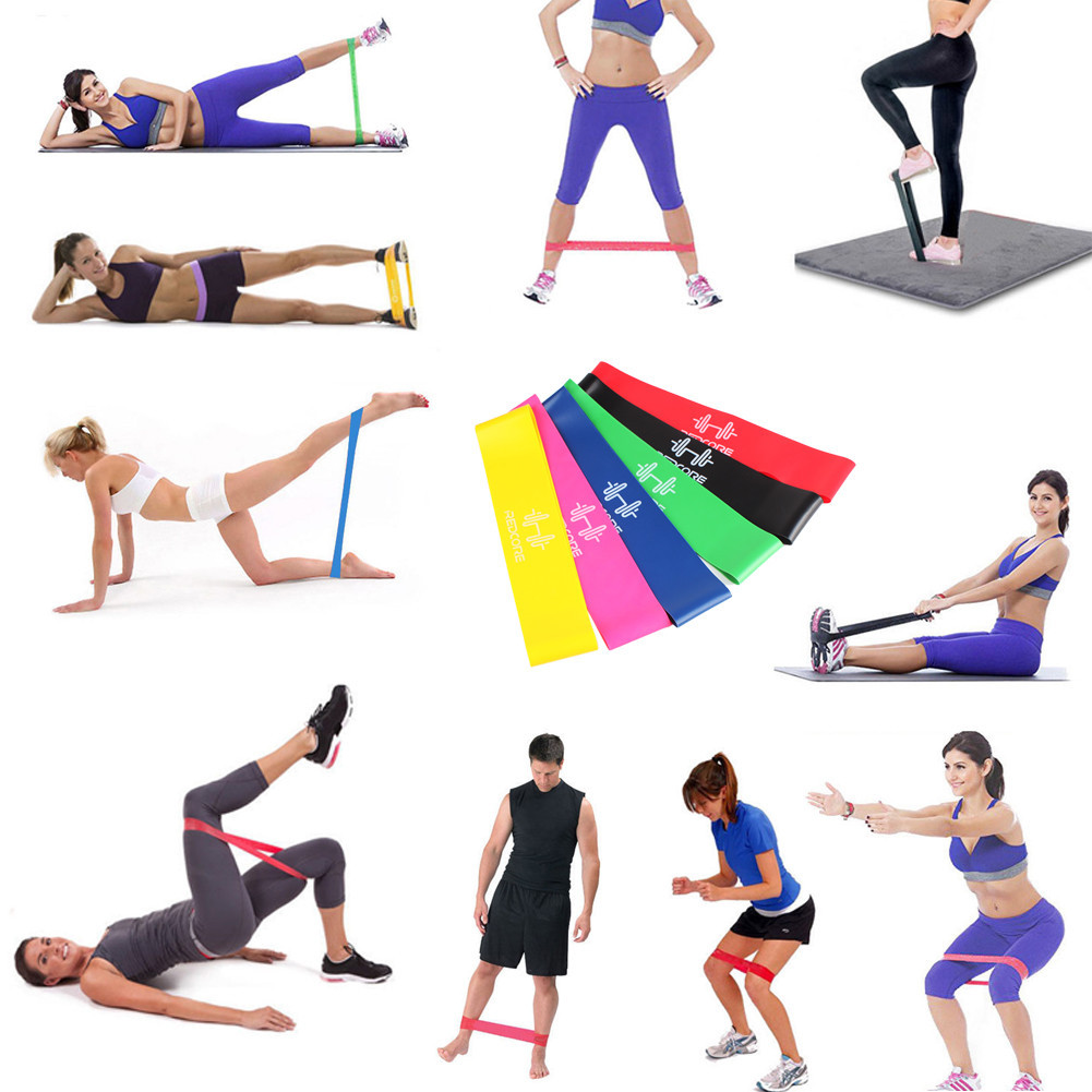 Упражнения с лентой эспандером для мужчин и женщин - фитнес ног, спины, ягодиц