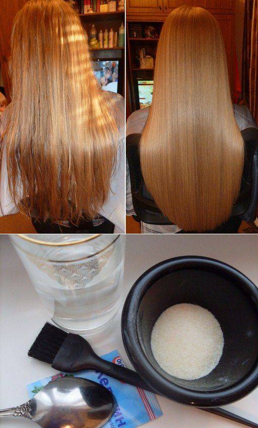 Ламинирование волос в домашних условиях с желатином, без желатина и профессиональными средствами