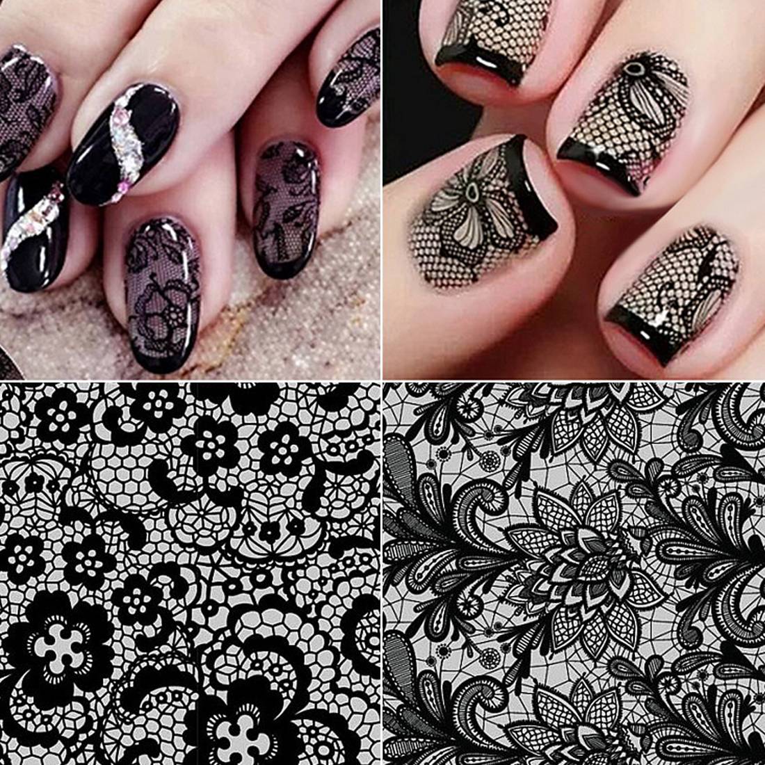 Маникюр кружево: фото ажурного дизайна ногтей