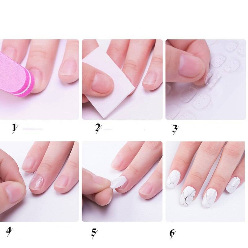 Как клеить накладные ногти?