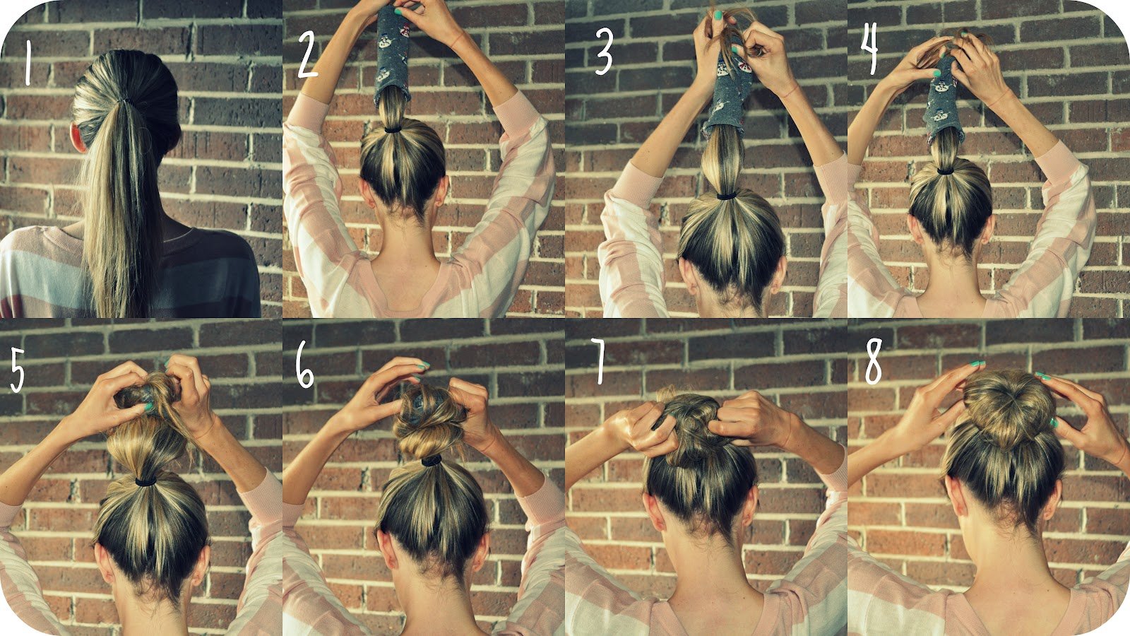 Как правильно заправлять волосы в резинку для головы