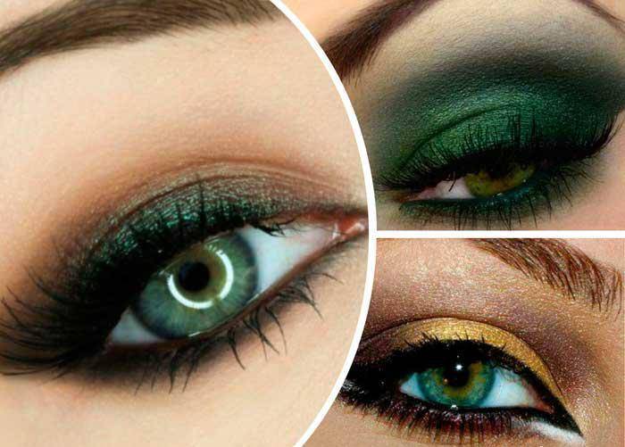 Макияж для зеленых глаз и темных волос: нюансы, тонкости, фото идеи