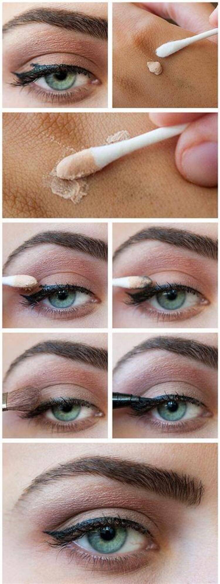 Как пользоваться белым карандашом для глаз фото пошагово