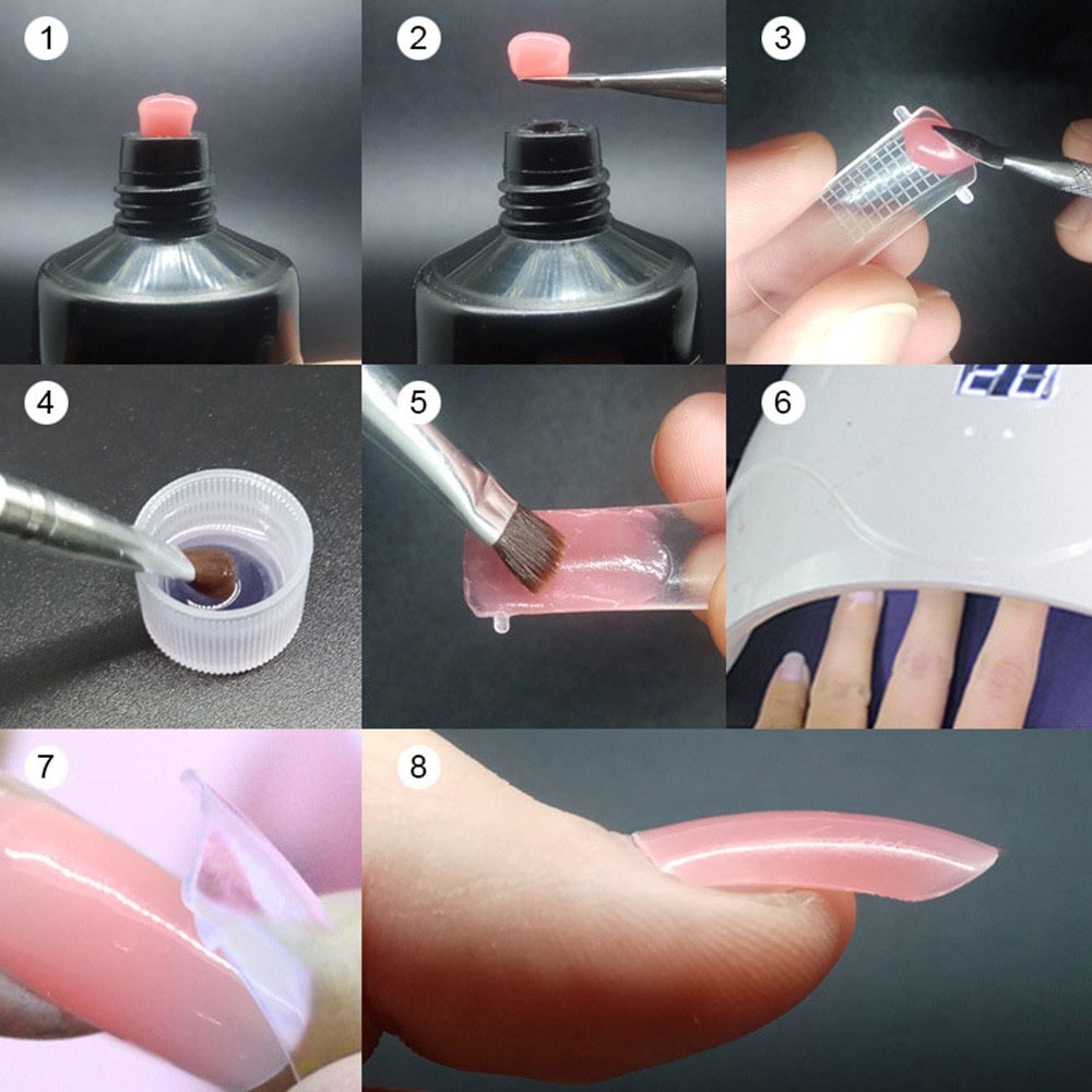 Наращивание ногтей гелем пошагово: фото и видео инструкция