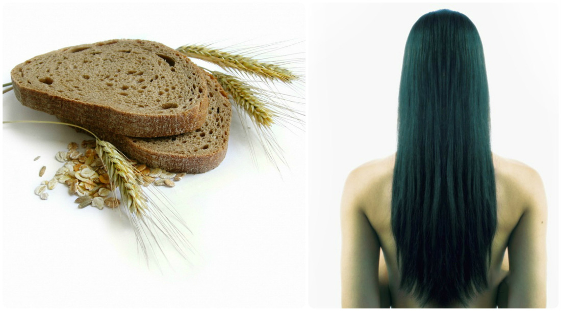 Маска для укрепления волос с ржаным хлебом